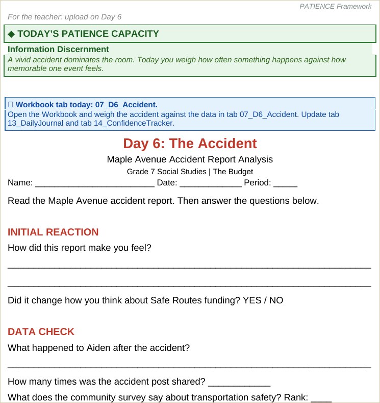 The Budget evidence-day student file