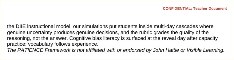 The grading note: graded on reasoning, not the right answer