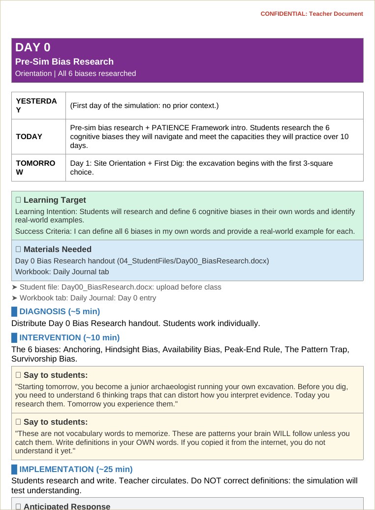 The teacher guide daily playbook