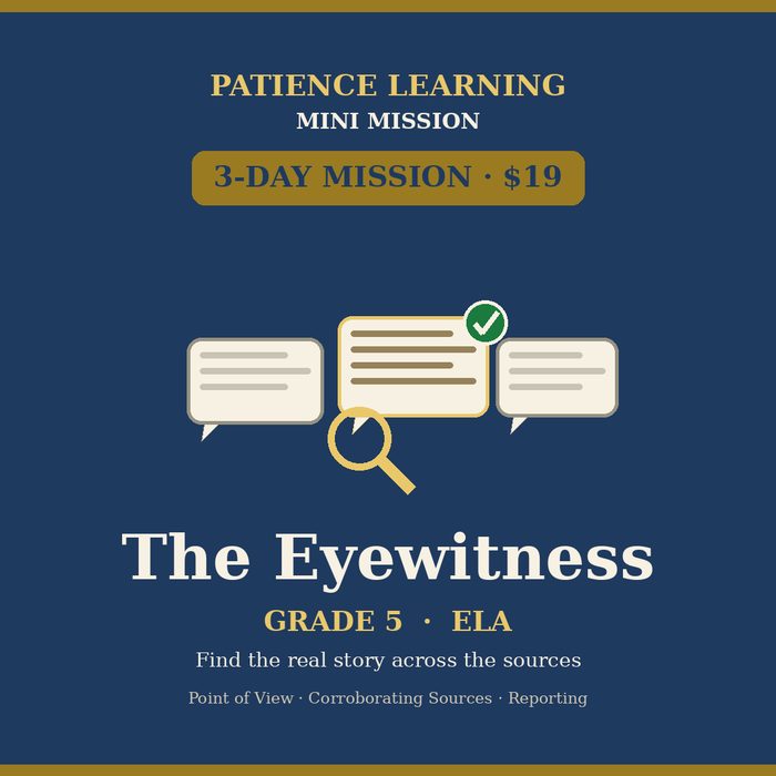 The Eyewitness — Grade 5 ELA Mini Mission