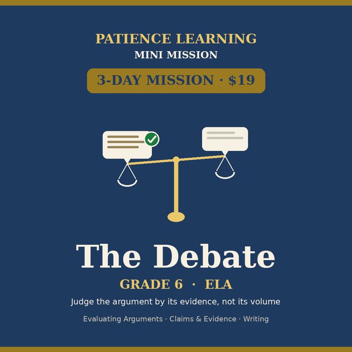 The Debate — Grade 6 ELA Mini Mission