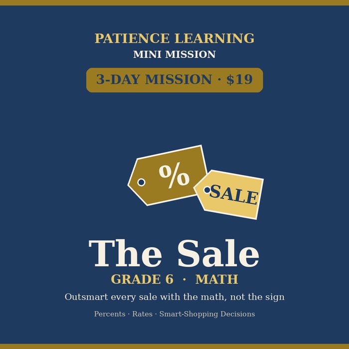 The Sale — Grade 6 Math Mini Mission