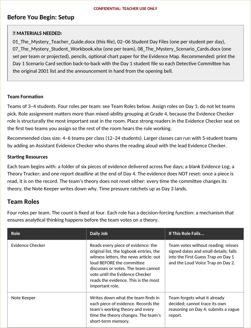 The teacher guide daily playbook