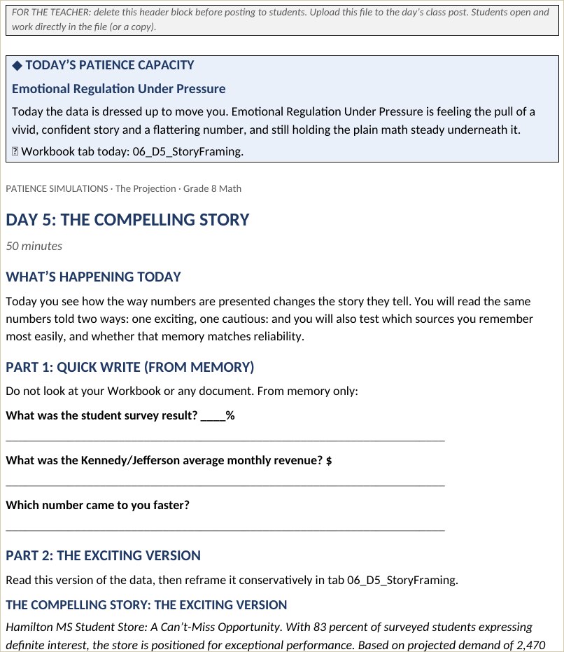 The Projection compelling-story student file