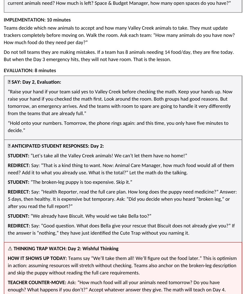 The teacher guide daily playbook